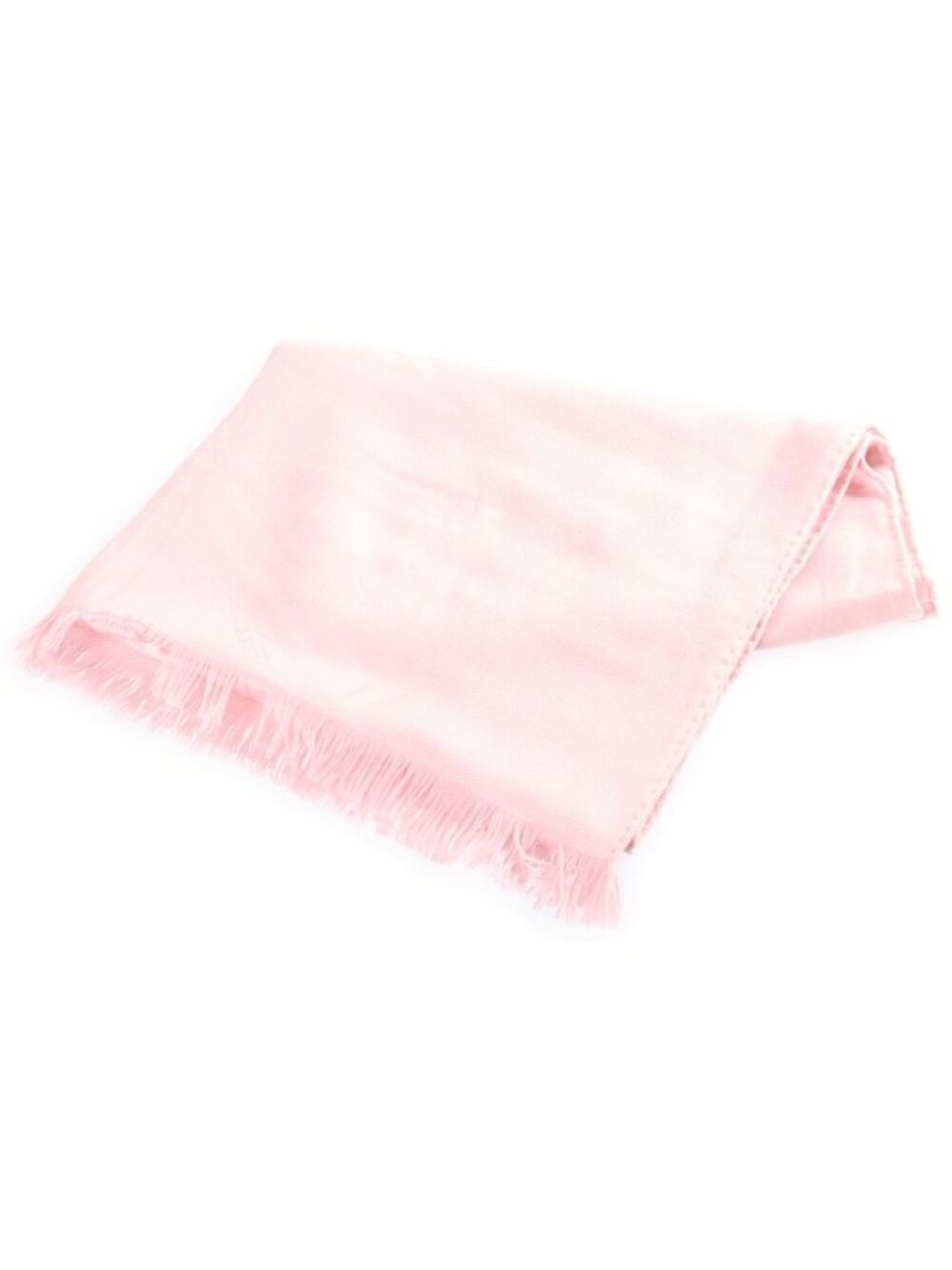 Hermes All Over Print Shawl Shoulder Cashmere Pink Scarf